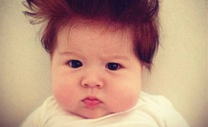 תינוקות עם שיער פרוע (צילום: www.mommyshorts.com)