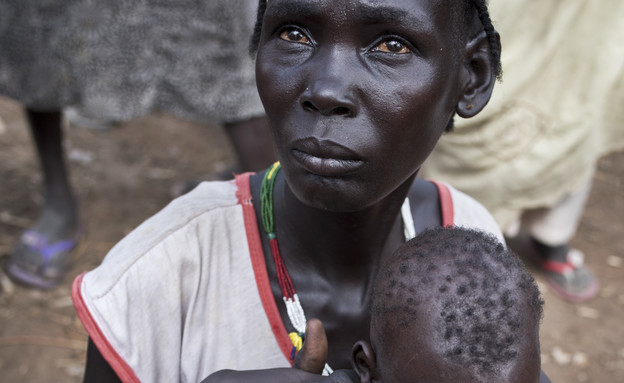 דרום סודן- 100 אלף ללא מזון 20.2 (צילום: AP)