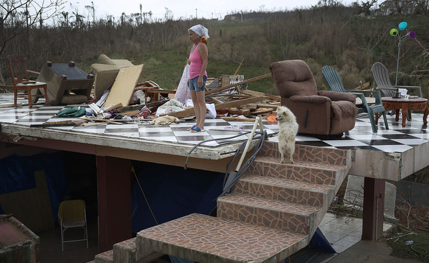 הוריקן מריה פורטו ריקו 20.9 (צילום: GettyImages Joe Raedle)