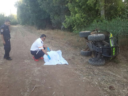 התהפכות טרקטורון, ארכיון (צילום: מד