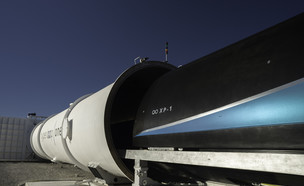 תא הנוסעים הניסיוני של Hyperloop One (צילום: Hyperloop One)