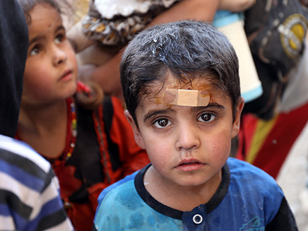ילדים בעירק שימשו כמגן אנושי (צילום: רויטרס)