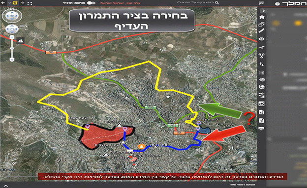 מאפשר לקמ"I לתכנן את מסלול ההתקדמות (צילום: דובר צה"ל)