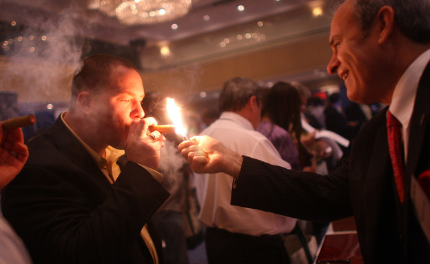אירוע של סיגרים יוקרתיים בניו יורק (צילום: GettyImages - Spencer Platt)
