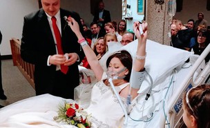חתונה בבית חולים (צילום:  Photo by Flash90)