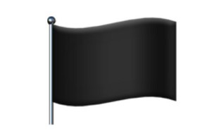 אימוג'י דגל שחור