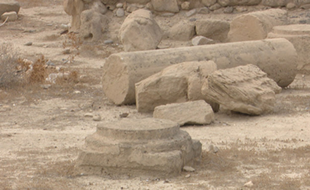אתר ארכיאולוגי יהודי שנהרס ע"י פלסטינים (צילום: חדשות 2)