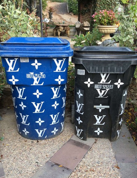 פחי האשפה של קים קרדשיאן (צילום: snapchat)
