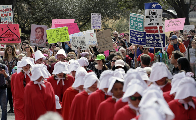 צעדת הנשים 2018 (צילום: ASSOCIATED PRESS AP)