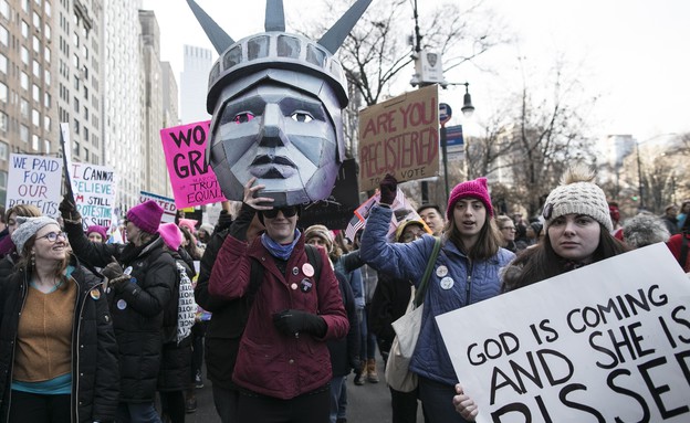 צעדת הנשים 2018 (צילום: ettyImages BLOOMBERG AFP)