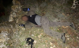 חשוד שנתפס סמוך לאיתמר (צילום: חדשות 2)