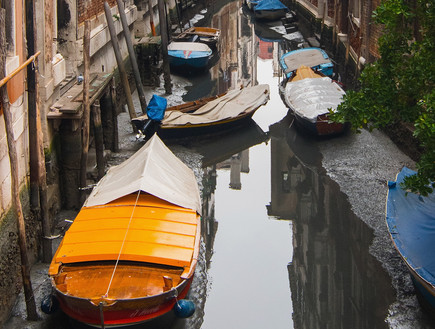 נהר ונציה המיובש (צילום: getty images)
