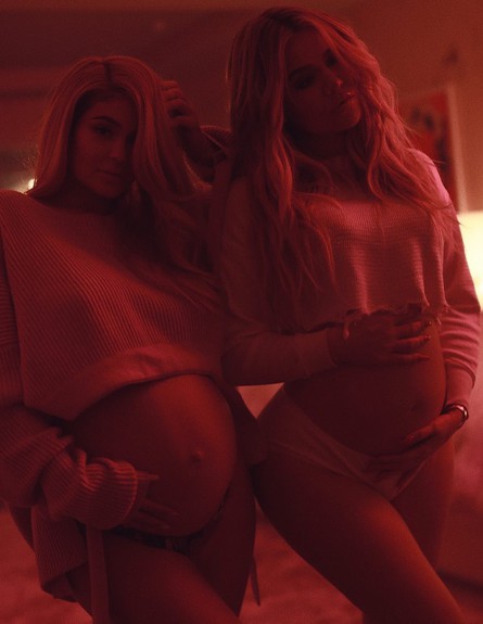 קיילי וקלואי בהריון (צילום: מתוך instagram)