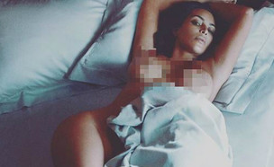 קים קרדשיאן בתמונה סקסית (צילום: מתוך instagram, צילום מסך)