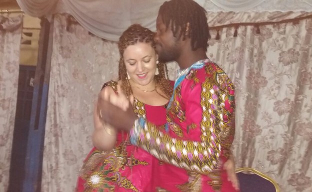 גוני ונתן נגמבה (צילום: חתונה בקונגו)
