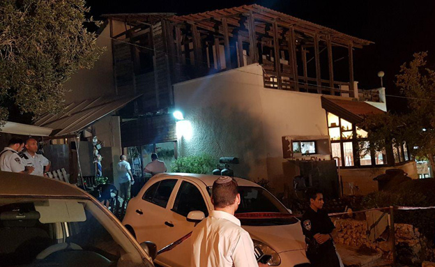 הבית בו התרחש הפיגוע בחלמיש (צילום: חדשות 2)