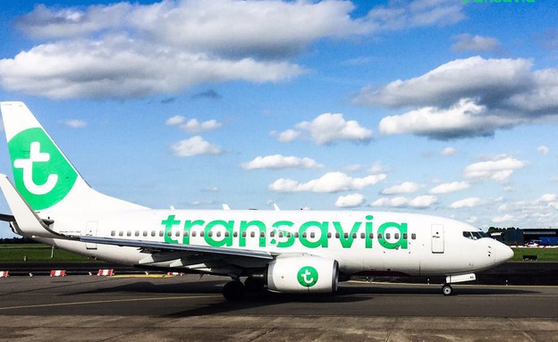 מטוס (צילום: Facebook/Transavia)
