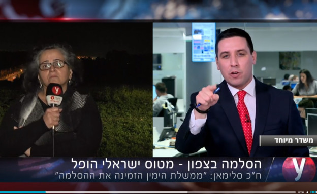 אטילה שומפלבי ועאידה תומא סלימאן באולפן YNET (צילום: צילום מסך מתוך אתר Ynet)