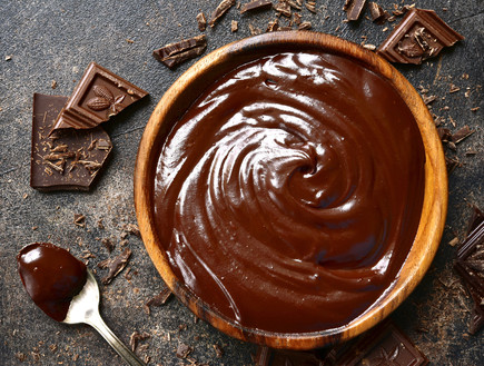 גנאש שוקולד (צילום: Liliya Kandrashevich, Shutterstock)