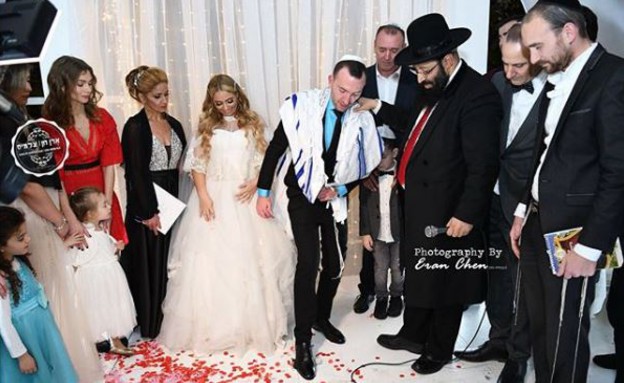 דניאל אסייג מתחתן, פברואר 2018 (צילום: מתוך instagram)