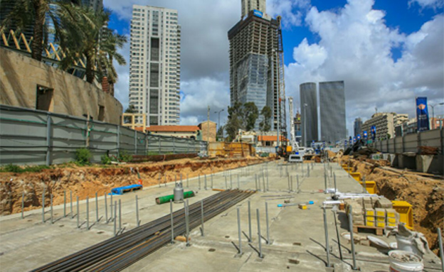 עבודות הרכבת הקלה. ארכיון (צילום: ישראל סאן)