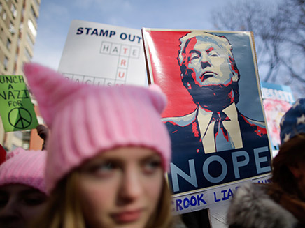 הפגנות נשים נגד טראמפ, 2017 (צילום: רויטרס)