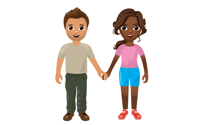 קמפיין "ייצוג לאהבה" למען אימוג'י זוגות בין-גזעיים (עיצוב: טינדר)