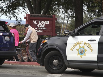 בית האבות בקליפורניה (צילום: AP)