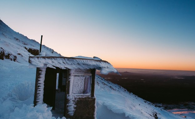 נפרדים מהחורף בתמונות מקפיאות מהמוצב הכי גבוה בישר (צילום: דובר צה''ל)