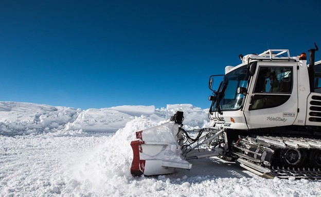 נפרדים מהחורף בתמונות מקפיאות מהמוצב הכי גבוה בישר (צילום: דובר צה''ל)