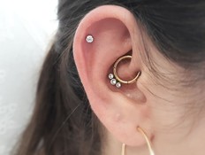 פירסינג נגד מיגרנה (צילום: מתוך instagram) פירסינג נגד מיגרנה (צילום: מתוך instagram)