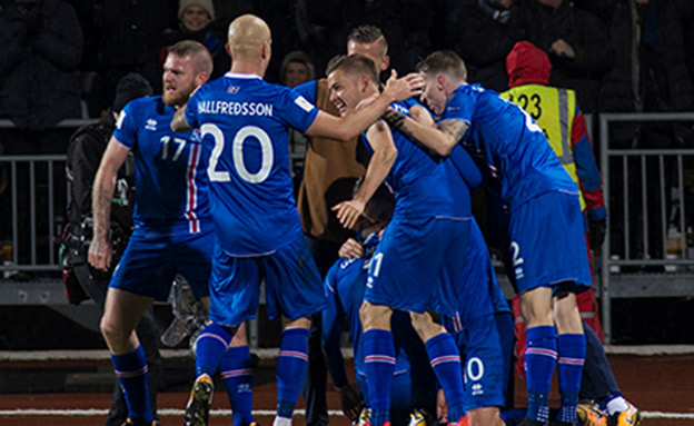 נבחרת איסלנד (ארכיון) (צילום: רויטרס)