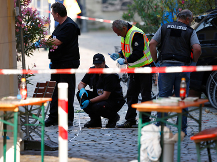 זירת חשד לפיגוע בגרמניה, ארכיון (צילום: רויטרס)
