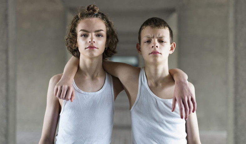 דיוק וג'ו בני ה-15 בצילום של פיטר זלבסקי (צילום:  Photo by Flash90)