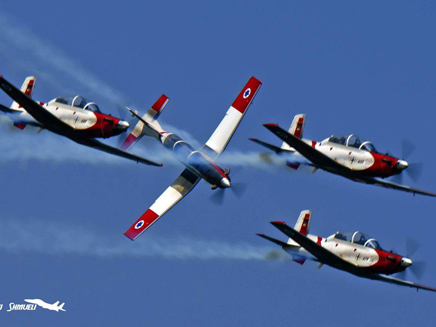 כך נראה אימון הצוות האווירובטי