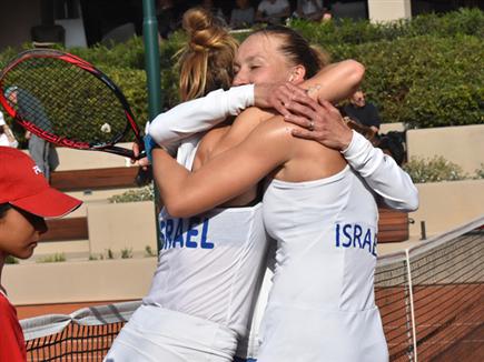 ישראל עדיין בתמונת העלייה (צילום: עפרה פרידמן, איגוד הטניס) (צילום: ספורט 5)