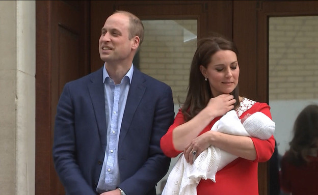 שעות אחרי הלידה: קייט מידלטון והנסיך חזרו הביתה (צילום: מתוך "ערב טוב עם גיא פינס", שידורי קשת)