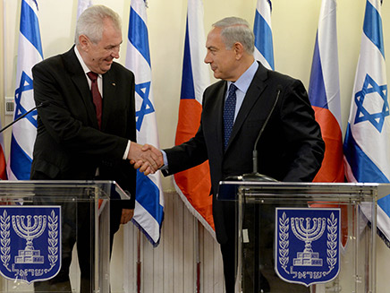 ראש הממשלה ונשיא צ'כיה (ארכיון) (צילום: Kobi Gideon/GPO/FLASH90)