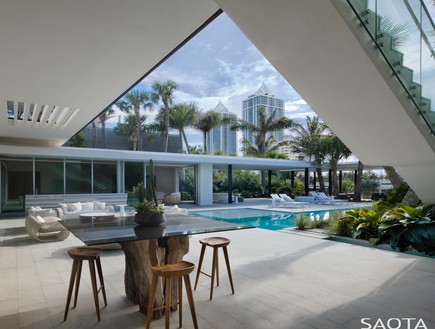בית במיאמי, עיצוב SAOTA (צילום: Dan Forer)