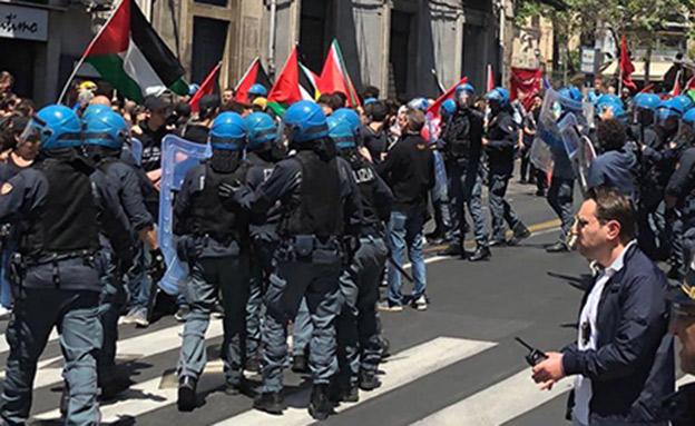 המחאה נגד הג'ירו, היום (צילום: ישראל סייקלינג אקדמי)