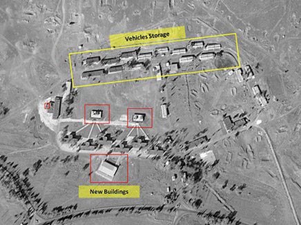 תמונת לוויין של בסיס אירני בסוריה (צילום: חברת ImageSat International (ISI))
