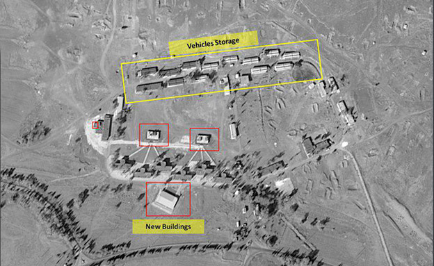 תמונת לוויין של בסיס אירני בסוריה (צילום: חברת ImageSat International (ISI))