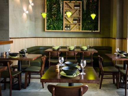 מסעדת JOYA , עיצוב חגית בכר, חדר אוכל (צילום: אבי קבלו פריזמה צלמים)