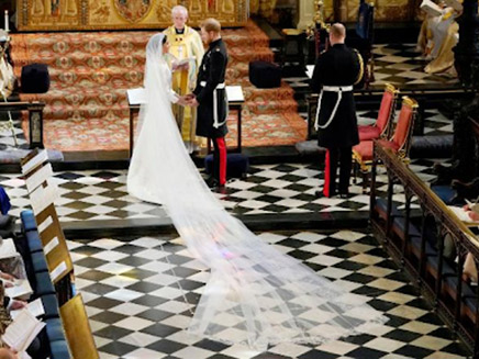 כך נראתה החתונה המלכותית (צילום: SKY)