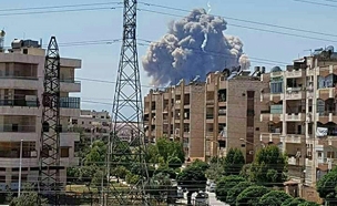 פיצוץ בדמשק (צילום: חדשות 2)