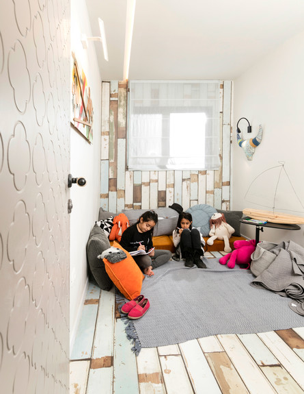 בית במכולה, ג, תורג'י אדריכלות ועיצוב פנים, חדר ילדים (13) (צילום: אלעד גונן)
