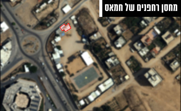 מחסן רחפנים שהותקף בעזה (צילום: דובר צהל)