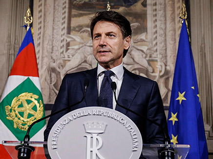 ראש ממשלת איטליה. ג'וזפה קונטה (צילום: AP)