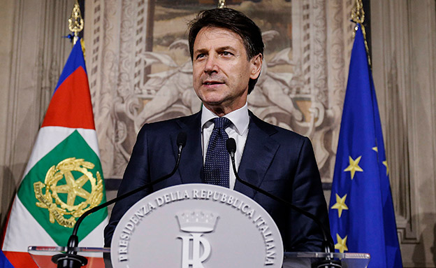 ראש ממשלת איטליה. ג'וזפה קונטה (צילום: AP)