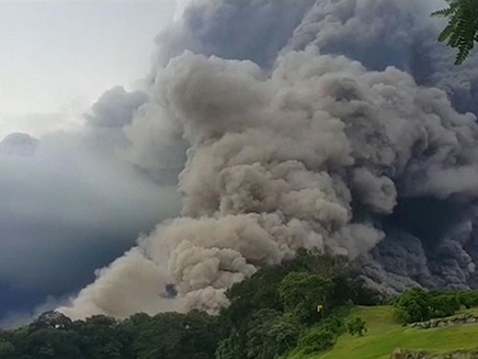 התפרצות הר געש בגואטמלה (צילום: חדשות 2)